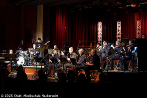 Die Big Band im Einsatz.